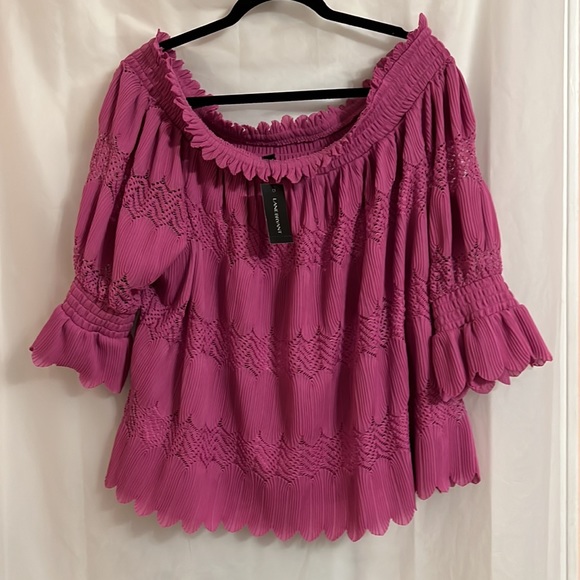 Lane Bryant Off The Shoulder Top 18/20 - Picture 2 of 3
